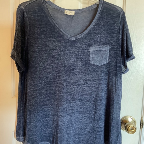 Women’s thin 1x top dark blue - Picture 5 of 7